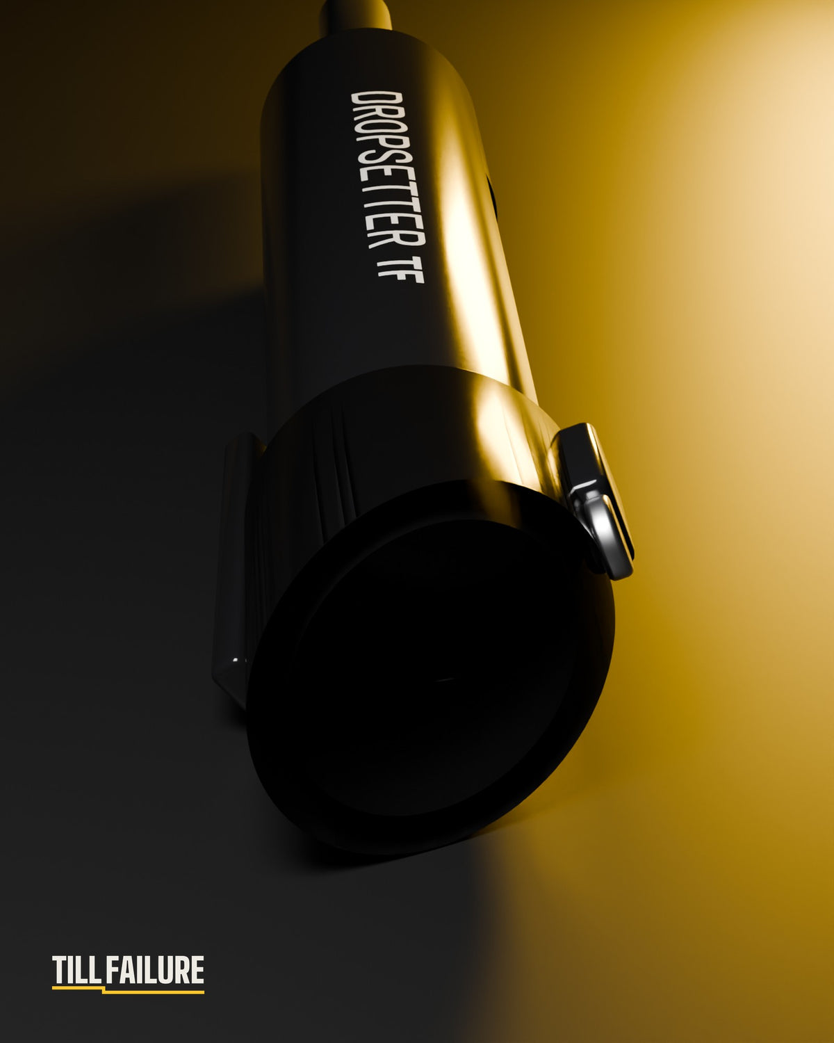 Close-up of a Dropsetter with DROPSETTER TF print
